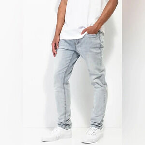 NWT Empyre Verge Tapered Aged Light Wash Skinny Jean Sz 40